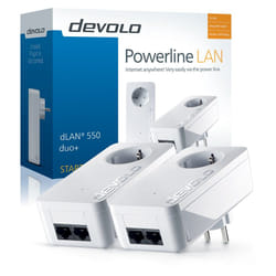 Devolo dLAN 550 duo+ Starter Kit 500 Mbit/s Ethernet/LAN Blanc 2 pièce(s)