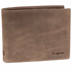 Bugatti cases Volo, Portefeuille, Marron, Cuir, Monochromatique, Fermeture par volet, 80 g