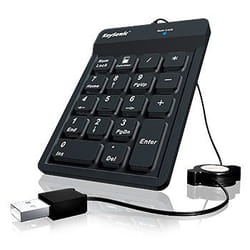 KeySonic ACK-118BK clavier numérique Universel USB Noir