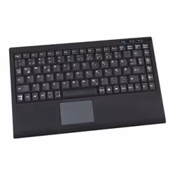 KeySonic ACK-540U+ (DE), Mini, Avec fil, USB, QWERTZ, Noir