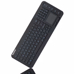 KeySonic KSK-6231INEL, Taille réelle (100 %), Avec fil, USB, QWERTZ, Noir