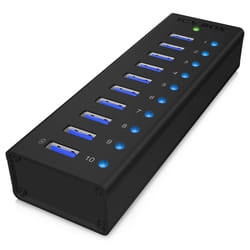 ICY BOX IB-AC6110 USB 3.2 Gen 1 (3.1 Gen 1) Type-B 5000 Mbit/s Noir
