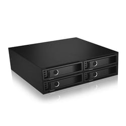 ICY BOX IB-2242SSK 13,3 cm (5.25") Plateau de stockage de disques Noir