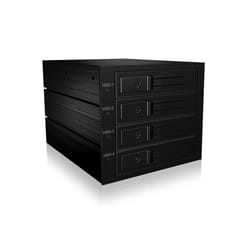 ICY BOX IB-564SSK 3x 5,25" Plateau de stockage de disques Noir