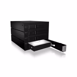 ICY BOX IB-564SSK 3x 5,25" Plateau de stockage de disques Noir