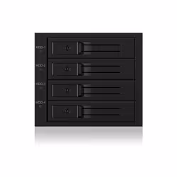ICY BOX IB-564SSK 3x 5,25" Plateau de stockage de disques Noir