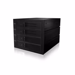 ICY BOX IB-564SSK 3x 5,25" Plateau de stockage de disques Noir - Vue supplémentaire 5