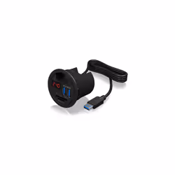 ICY BOX IB-HUB1404, Noir, Plastique, Chargement, 65 mm, 57 mm, 57 mm