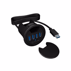 ICY BOX IB-HUB1403 USB 3.2 Gen 1 (3.1 Gen 1) Type-A 5000 Mbit/s Noir - Vue supplémentaire 5