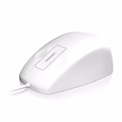 KeySonic KSM-5030M-W, Ambidextre, USB Type-A, Blanc