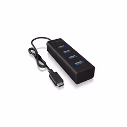 ICY BOX IB-HUB1409-C3 USB 3.2 Gen 1 (3.1 Gen 1) Type-C 5000 Mbit/s Noir