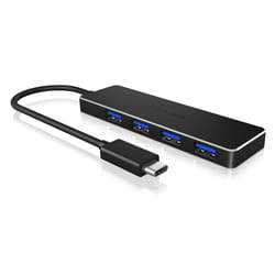 ICY BOX IB-HUB1410-C3 USB 3.2 Gen 1 (3.1 Gen 1) Type-C 5000 Mbit/s Noir