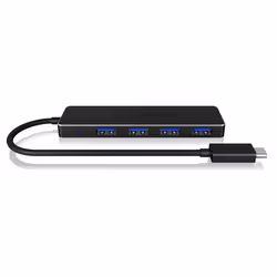ICY BOX IB-HUB1410-C3 USB 3.2 Gen 1 (3.1 Gen 1) Type-C 5000 Mbit/s Noir