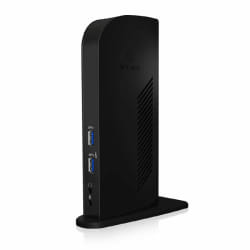 ICY BOX IB-DK2242AC Avec fil USB 3.2 Gen 1 (3.1 Gen 1) Type-A Noir