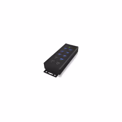 ICY BOX IB-HUB1703-QC3 USB 3.2 Gen 1 (3.1 Gen 1) Type-B 5000 Mbit/s Noir