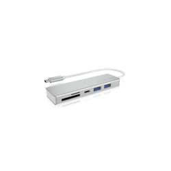 ICY BOX IB-HUB1413-CR USB 3.2 Gen 1 (3.1 Gen 1) Type-C Argent