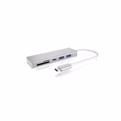 ICY BOX IB-HUB1413-CR USB 3.2 Gen 1 (3.1 Gen 1) Type-C Argent