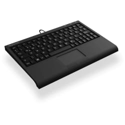 KeySonic ACK-3410 clavier USB QWERTZ Allemand Noir