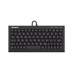KeySonic ACK-3401U, Mini, USB, Clavier à membrane, QWERTZ, Noir
