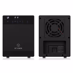 ICY BOX IB-3740-C31, Boîtier disque dur/SSD, 2.5/3.5", SATA, Série ATA II, Série ATA III, 10 Gbit/s, Connectivité USB, Noir