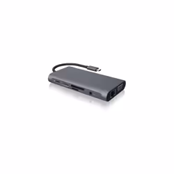 ICY BOX IB-DK4040-CPD Avec fil USB 3.2 Gen 1 (3.1 Gen 1) Type-C Anthracite, Noir