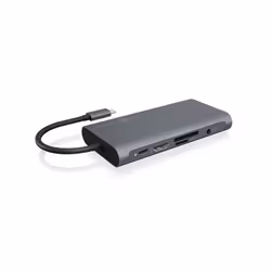 ICY BOX IB-DK4040-CPD Avec fil USB 3.2 Gen 1 (3.1 Gen 1) Type-C Anthracite, Noir - Vue supplémentaire 5
