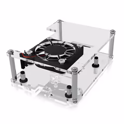 ICY BOX IB-RP106, Logement, Raspberry Pi, Raspberry Pi, Noir, Transparent, Acrylique, Acier, Taïwan
