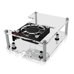 ICY BOX IB-RP106 Logement Noir, Transparent