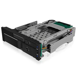 ICY BOX IB-173SSK 13,3 cm (5.25") Plateau de stockage de disques Noir
