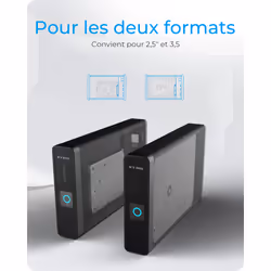 ICY BOX IB-382H-C31 Boîtier disque dur/SSD Noir 2.5/3.5" - Vue supplémentaire 4