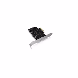 ICY BOX IB-PCI1901-C32, PCIe, USB 3.2 Gen 2 (3.1 Gen 2), Mâle, PCIe 3.0, SATA 15 broches, Noir