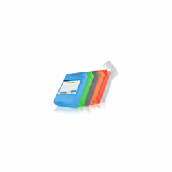 ICY BOX IB-AC602b-6, Étui, Plastique, Bleu, Vert, Gris, Orange, Rouge, Blanc, 3.5", Toutes marques, Résistant à la poussière, ...