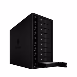 ICY BOX IB-3810-C31, Boîtier HDD, 3.5", SATA, Série ATA II, Série ATA III, 10 Gbit/s, Échange à chaud, Noir