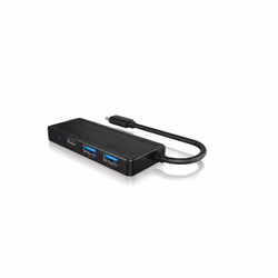 ICY BOX IB-HUB1423CR-C3, USB 3.2 Gen 1 (3.1 Gen 1) Type-C, USB 3.2 Gen 1 (3.1 Gen 1) Type-A, USB Type-C, 5000 Mbit/s, Noir, P ...