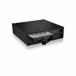 ICY BOX IB-2242U2K 13,3 cm (5.25") Plateau de stockage de disques Noir