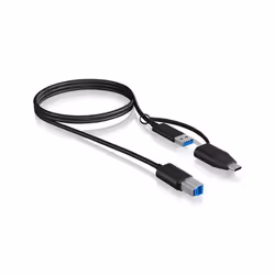 ICY BOX IB-CB032 câble USB 1 m USB 3.2 Gen 1 (3.1 Gen 1) USB B USB A Noir