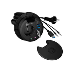 ICY BOX IB-HUB1430-CR prise de courant Noir