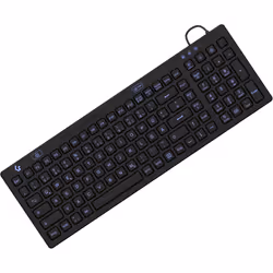 KeySonic KSK-6031INEL, Taille réelle (100 %), USB, QWERTZ, Noir