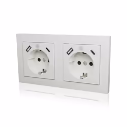 ICY BOX IB-MPS4200W-PD prise de courant Type F + USB A + USB C Blanc