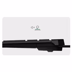 KeySonic KSK-5210ELU (DE) clavier USB QWERTZ Allemand Noir