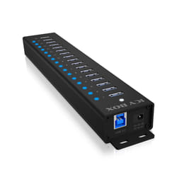 ICY BOX IB-HUB1717-U3 USB 3.2 Gen 1 (3.1 Gen 1) Type-A 5000 Mbit/s Noir