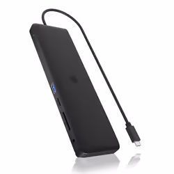 ICY BOX IB-DK2116-C, Station d'accueil, USB 3.2 Gen 2 (3.1 Gen 2) Type-C, 100 W, 10,100,1000 Mbit/s, 10BASE-T, 100BASE-T, 100 ...