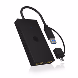 ICY BOX IB-SPL1029AC adaptateur graphique USB 3840 x 2160 pixels Noir