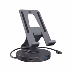 ICY BOX IB-TH100-DK, Universel, USB Type-C, Anthracite, Noir