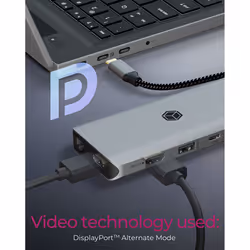 ICY BOX IB-DK4061-CPD Avec fil USB 3.2 Gen 1 (3.1 Gen 1) Type-C Gris - Vue supplémentaire 5