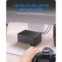 ICY BOX IB-1233CL-CR USB 3.2 Gen 1 (3.1 Gen 1) Type-A Noir - Vue supplémentaire 5