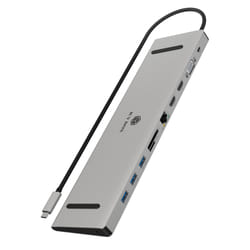 ICY BOX IB-DK2106a-CPD Avec fil USB 3.2 Gen 1 (3.1 Gen 1) Type-C Anthracite, Noir