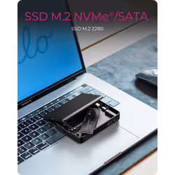 ICY BOX IB-CR601M-C31 Enceinte ssd Noir M.2 - Vue supplémentaire 2