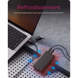 ICY BOX IB-CR601M-C31 Enceinte ssd Noir M.2 - Vue supplémentaire 3