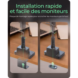 ICY BOX IB-MS702-T support d'écran plat pour bureau 144,8 cm (57") Noir - Vue supplémentaire 6